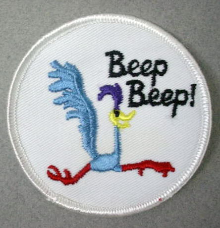 Looney Tunes Beep-Beep 12" Large ROAD RUNNER Embroidered Iron-On Patch 