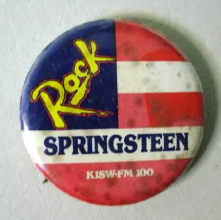 Button Pinback Badge 1.5" Springsteen Music BOSS FAN