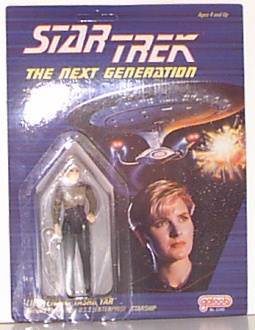 Star Trek THE NEXT GENERATION sealed on card LT Lieutenant TASHA YAR 1988 Figure 