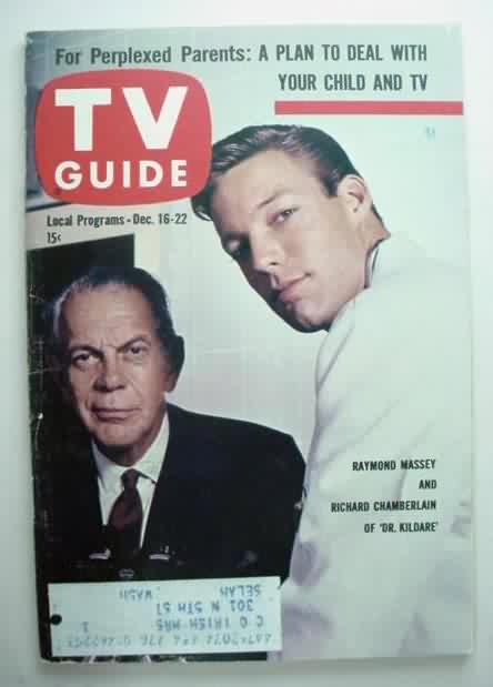 Raymond Massey and Richard Chamberlain article on 77 Sunset Strip has