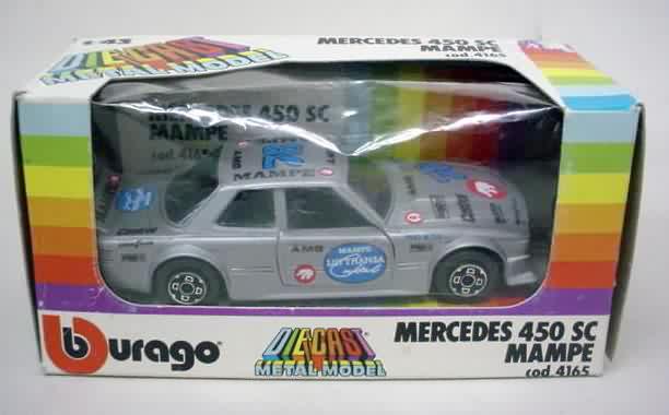 MERCEDES 450 SC MAMPE Rally Race Car 78 gray with black interior near