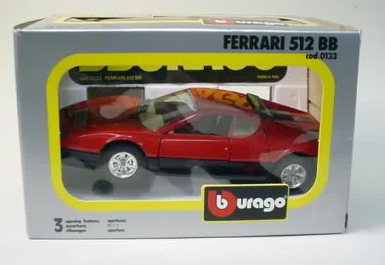 FERRARI 512 BB Berlinetta Boxer 124 red with cream interior and black 