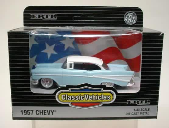 1957 CHEVY BEL AIR light blue and white 1993