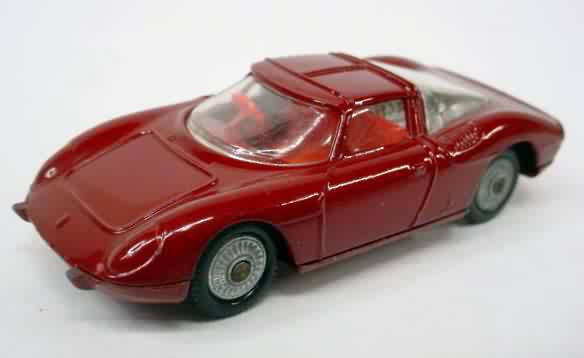 FERRARI BERLINETTA 250 GT reddish maroon with orange interior black tires