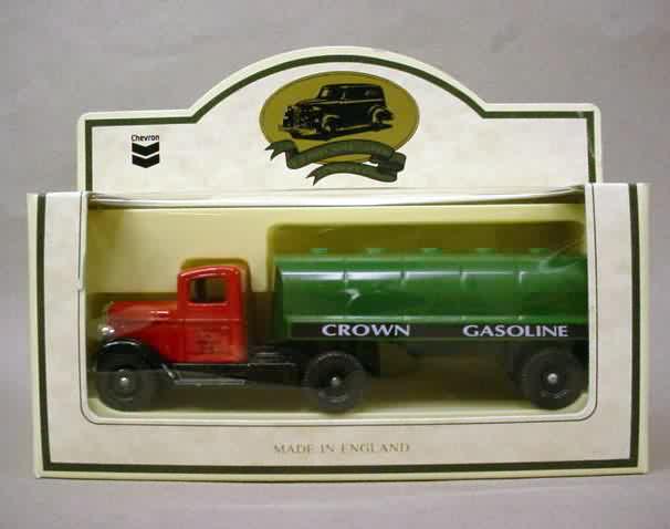 1931 Atlas Tire Truck Red Crown Ethyl Gasoline Small Scale Diecast By LLedo 2104 