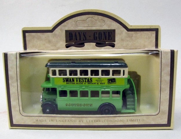 Vintage Lledo London Double Decker Bus Made in England Days Gone Die Cast 