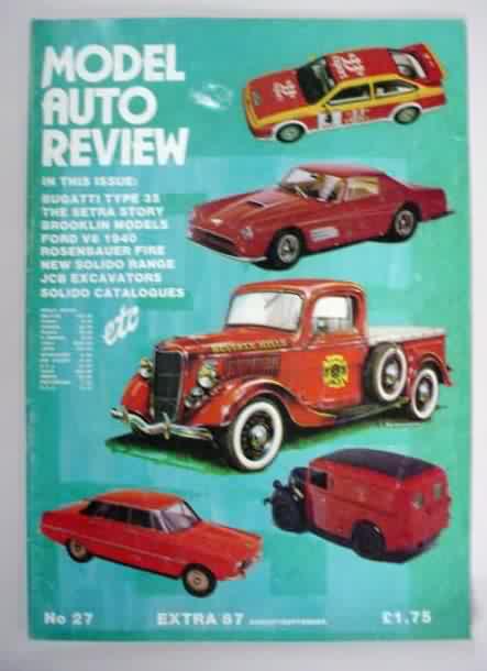 AUTO REVIEW Magazine from England diecast and hand built scale cars and