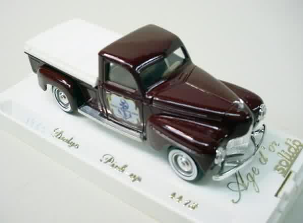 SHIP CHANDLERS 1950 DODGE PICKUP TRUCK Maroon with white canopy chrome 