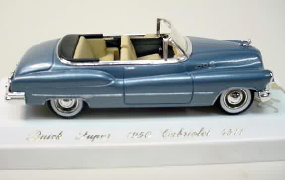 1950 BUICK SUPER CABRIOLET metallic gray blue with tan seats mint in