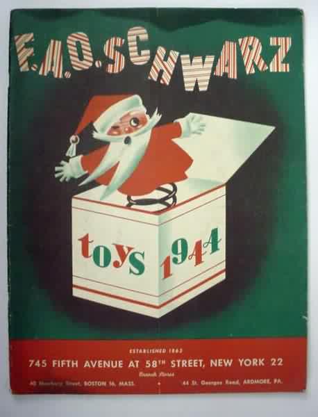 2 Vintage F.A.O Never Opened! Schwarz 1928-9 & 1930 Catalog Puzzle Postcard 