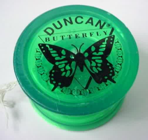 Duncan Butterfly Yo Yo Original Classic Blue Red Green or Orange  World #1 YoYo 