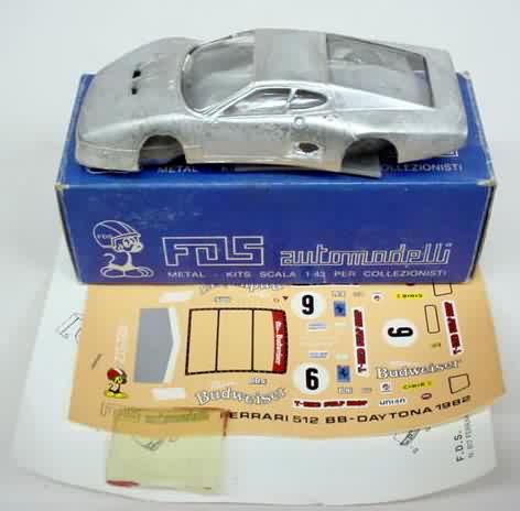 white metal model car kits