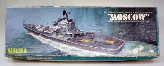 Vintage 1972 Aurora Moscow Russian Aircraft Missile Ship Model Kit No 722-200 for sale online