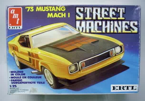 1973 MUSTANG MACH I 125 1988 Street Machines Series molded in bright