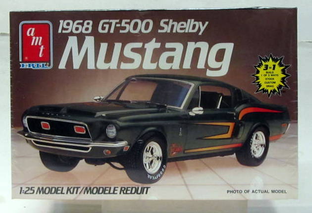 AMT 1968 Ford Shelby Mustang Gt-500 Factory Model Kit 6541 for sale online 