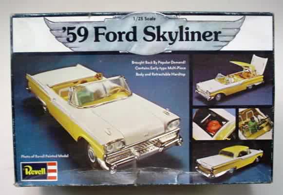 1959 FORD SKYLINER 125 1975 molded in yellow multipiece body with 