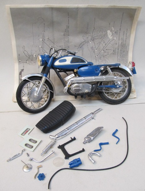 MOTORCYCLES, SCOOTERS BICYCLES out of production plastic model