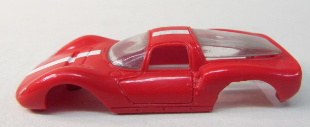 AFX AURORA  FLAMING 'CUDA  RED/ WHITE NEW OLD STOCK! magna-steer chassis 
