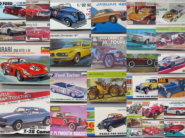 1:32 scale AUTOMOTIVE & TRUCK vintage plastic model kits for sale