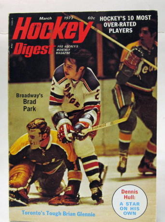 Hockey Digest May 1975 Derek Sanderson New York Rangers shipping label