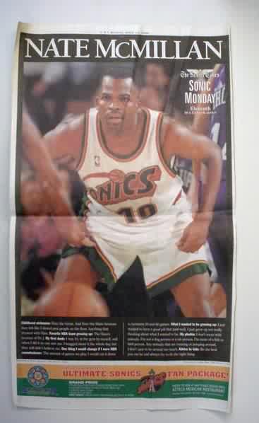Sam Perkins autographed Basketball Card (Seattle Supersonics
