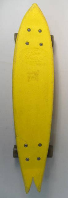 Original 1970s Vintage Old School Black Wedge Skateboard Tail Saver USA 